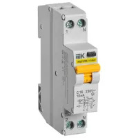 Автоматический выключатель IEK MVD12-1-016-C-010 Модульная / 16 A
