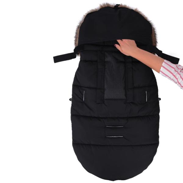 Husă pentru cărucior Cottonmoose Mini Moose Poliester / Black photo 3