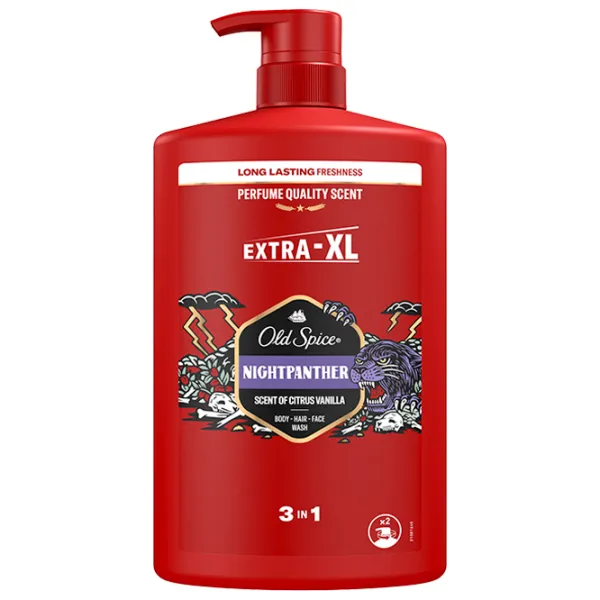 Gel de duș Old Spice Night Panther 3 in 1 Pentru el photo 1 Gel de duș Old Spice Night Panther 3 in 1 Pentru el photo 1