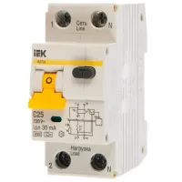 Автоматический выключатель IEK MAD22-5-025-C-30 Модульная / 25 A