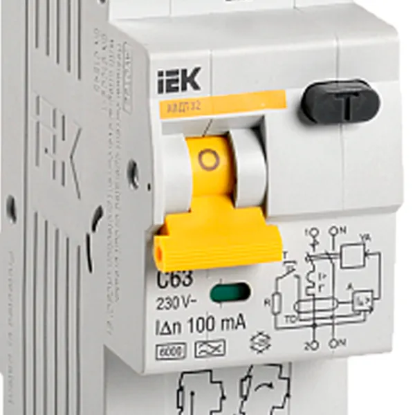Автоматический выключатель IEK MAD22-5-063-C-100 Модульная / 63 A photo 4