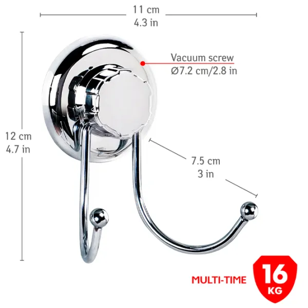Крючок для ванной Tatkraft Mega Lock Металл photo 5