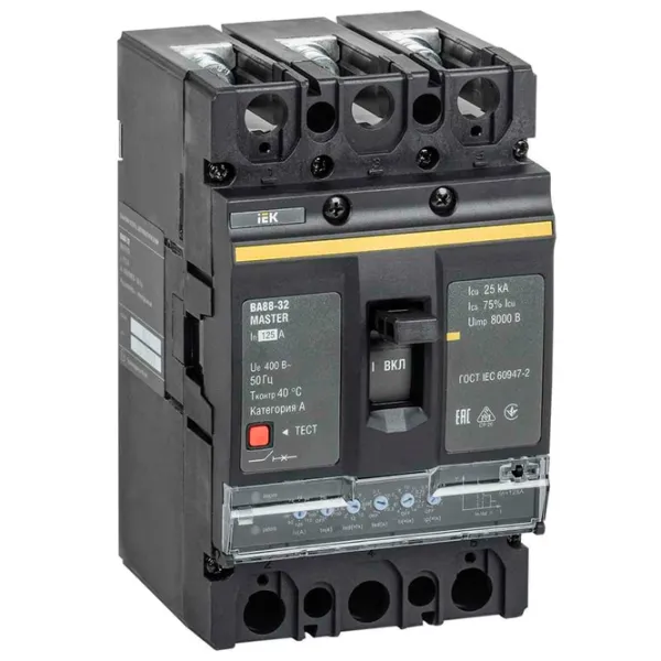 Автоматический выключатель IEK SVA11-3-0125-02 Силовой / 125 A photo 1