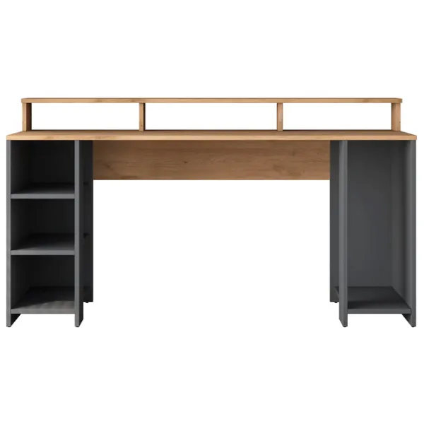 Офисный стол Mirage Meble HA110 ДСП/ Antracit photo 1