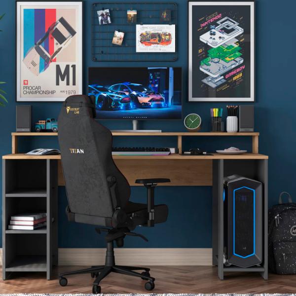 Офисный стол Mirage Meble HA110 ДСП/ Antracit photo 2
