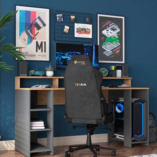 Офисный стол Mirage Meble HA110 ДСП/ Antracit photo 4
