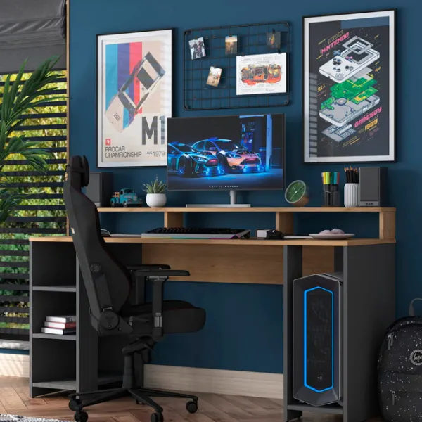 Офисный стол Mirage Meble HA110 ДСП/ Antracit photo 5