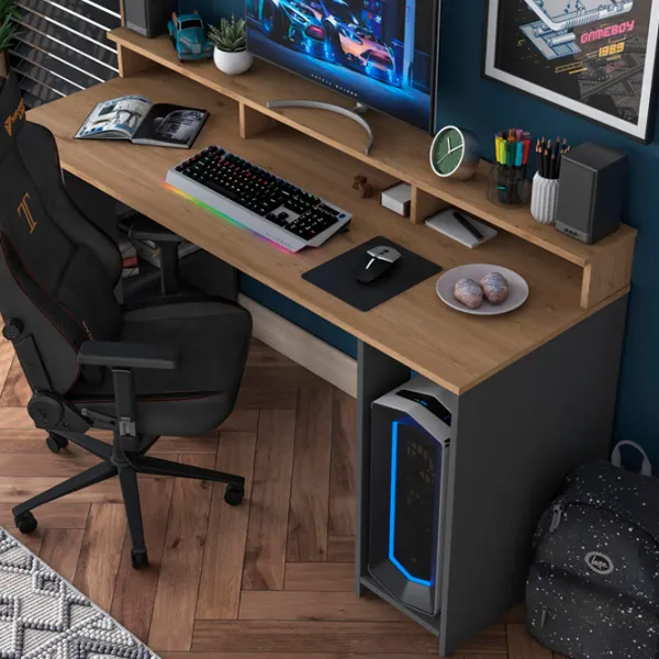Офисный стол Mirage Meble HA110 ДСП/ Antracit photo 6