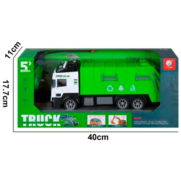 Camion RC 5-Channel Puzzle JT658  / 2.4 GHz / Gray Green photo 3
