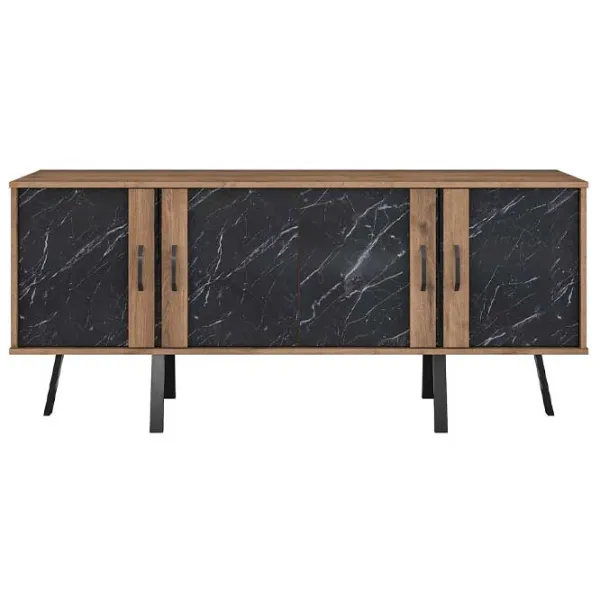 Comodă pentru birou Mirage Meble GD115 78.6 x 180 x 45 / / Nuc photo 1