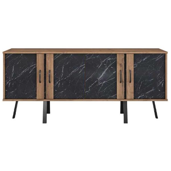 Comodă pentru birou Mirage Meble GD115 78.6 x 180 x 45 / / Nuc photo 1