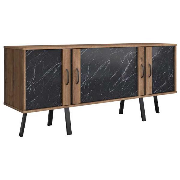 Comodă pentru birou Mirage Meble GD115 78.6 x 180 x 45 / / Nuc photo 3