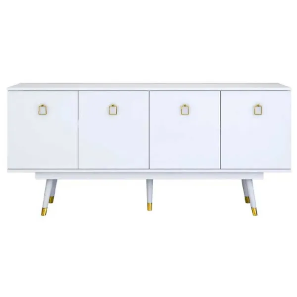 Comodă pentru birou Mirage Meble GD117 82.6 x 180 x 40 / / Gold photo 1