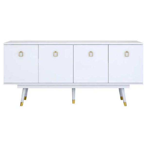 Comodă pentru birou Mirage Meble GD117 82.6 x 180 x 40 / / Gold photo 1