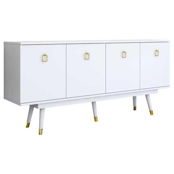 Comodă pentru birou Mirage Meble GD117 82.6 x 180 x 40 / / Gold photo 3