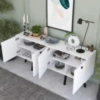 Комод для офиса Mirage Meble GD120 78.6 x 180 x 40см / / Черный photo 4