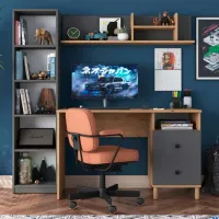 Set de mobilă pentru copii Mirage Meble HA115 Modulară / Walnut photo 4