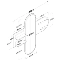 Cuier cu oglindă Mirage Meble P3 LPAL / Walnut - White photo 6