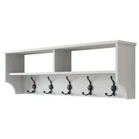 Вешалка Mirage Meble P2 ЛДСП / Белый