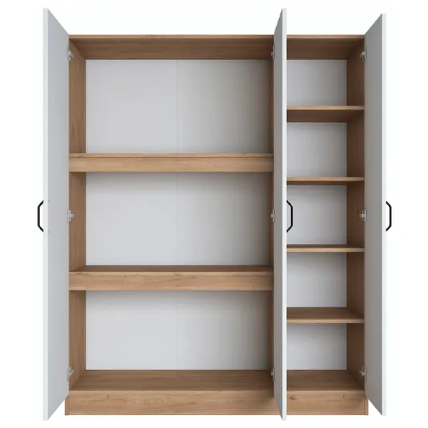 Dulap Mirage Meble BA105 3D 145 x 55 x 181.8 / PAL / Walnut - White photo 3