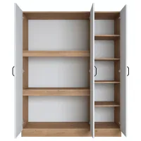 Dulap Mirage Meble BA105 3D 145 x 55 x 181.8 / PAL / Walnut - White photo 3