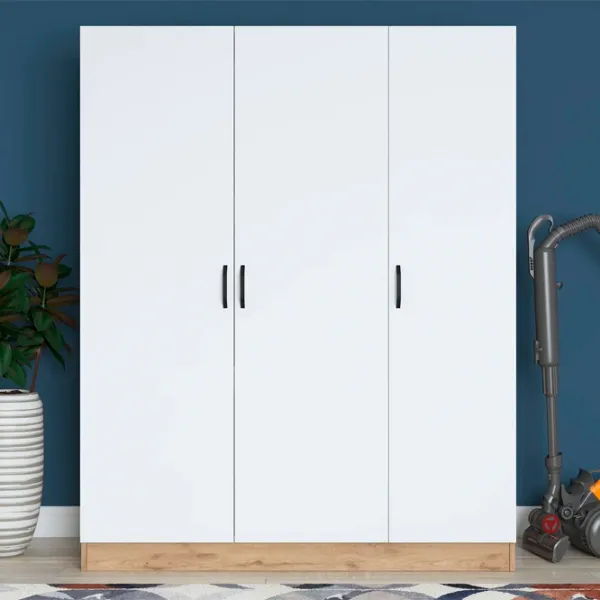 Dulap Mirage Meble BA105 3D 145 x 55 x 181.8 / PAL / Walnut - White photo 5
