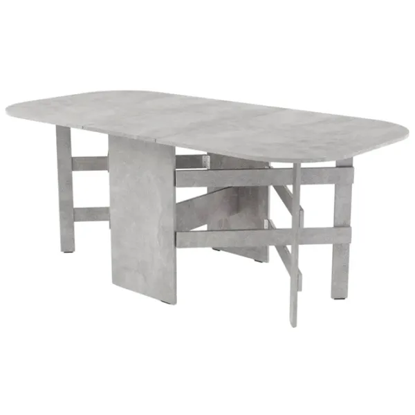 Masă de bucătărie extensibilă ML-Mobila овал PAL/ Gray photo 1 Masă de bucătărie extensibilă ML-Mobila овал PAL/ Gray photo 1