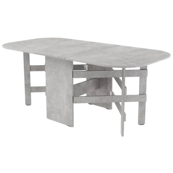 Masă de bucătărie extensibilă ML-Mobila овал PAL/ Gray photo 1 Masă de bucătărie extensibilă ML-Mobila овал PAL/ Gray photo 1