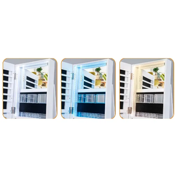 Dulap pentru bijuterii Costway JV10430WH 54 x x 155 / MDF / White photo 6
