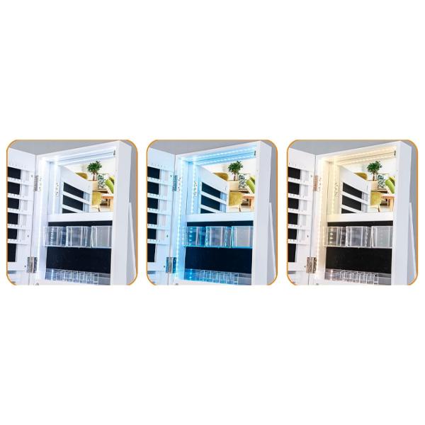 Dulap pentru bijuterii Costway JV10430WH 54 x x 155 / MDF / White photo 6