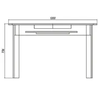 Masă de bucătărie extensibilă ML-Mobila КС- 5 PAL/ White photo 2