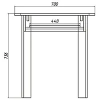 Masă de bucătărie extensibilă ML-Mobila КС- 5 PAL/ White photo 3