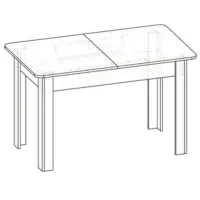 Masă de bucătărie extensibilă ML-Mobila КС- 5 PAL/ White photo 4