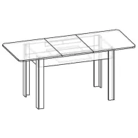Masă de bucătărie extensibilă ML-Mobila КС- 5 PAL/ White photo 5