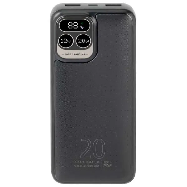 Power Bank RivaCase VA2521 20000 mAh/ Black photo 2