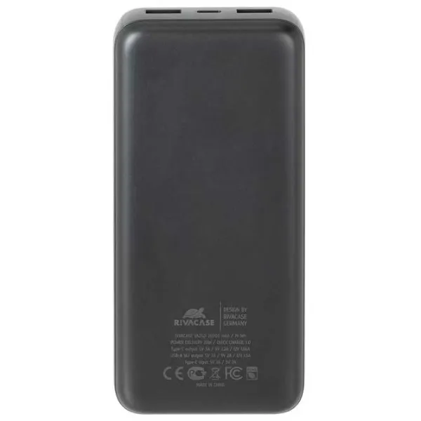 Power Bank RivaCase VA2521 20000 mAh/ Black photo 3