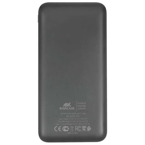 Power Bank RivaCase VA2101 10000 mAh/ Black photo 2