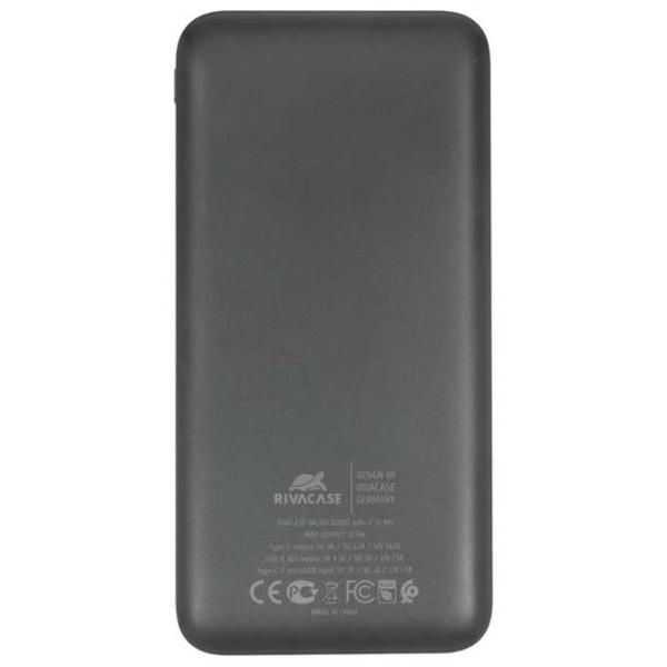 Power Bank RivaCase VA2101 10000 mAh/ Black photo 2