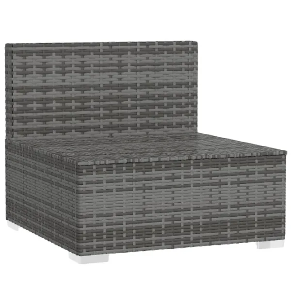 Садовое кресло VidaXL 5742029 Искусственный ротанг / Tкань / Серый Charcoal photo 5 Садовое кресло VidaXL 5742029 Искусственный ротанг / Tкань / Серый Charcoal photo 5