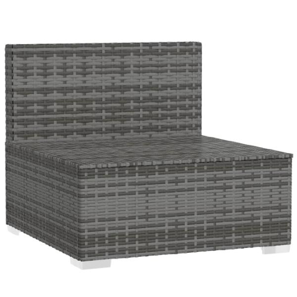 Садовое кресло VidaXL 5742029 Искусственный ротанг / Tкань / Серый Charcoal photo 5 Садовое кресло VidaXL 5742029 Искусственный ротанг / Tкань / Серый Charcoal photo 5
