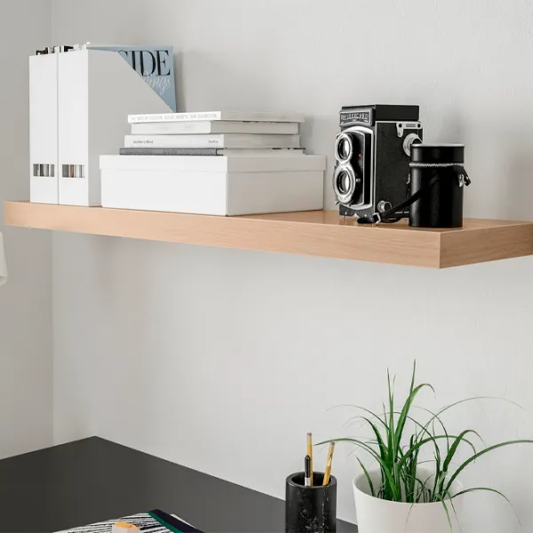 Raft Ikea Lack PAL / Stejar vopsit alb photo 2