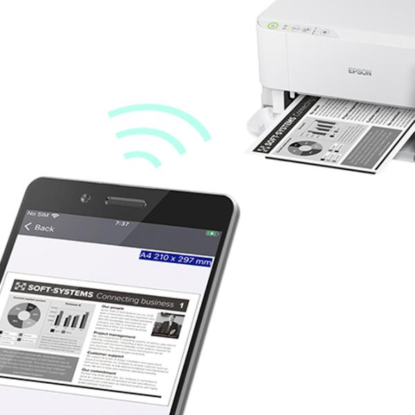 Принтер Epson EcoTank M1050 Струйный / Монохромный / Белый photo 6