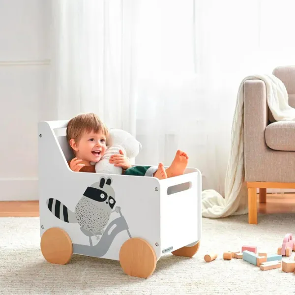 Контейнер для игрушек KinderKraft Raccoon  / МДФ photo 3