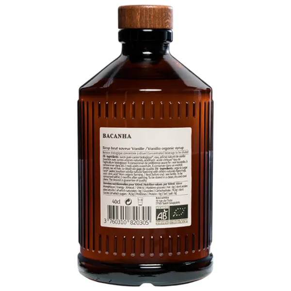 Sirop BACANHA Brut Vanille 400 ml / Vanilie photo 2 Sirop BACANHA Brut Vanille 400 ml / Vanilie photo 2
