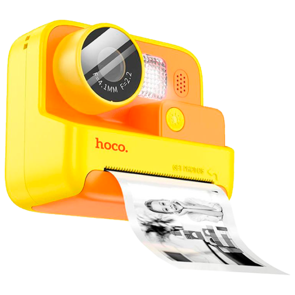 Cameră foto Hoco Children Printing Camera Dual Lens DV200 6+ / Orange Yellow photo 1 Cameră foto Hoco Children Printing Camera Dual Lens DV200 6+ / Orange Yellow photo 1