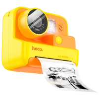Фотоаппарат Hoco Children Printing Camera Dual Lens DV200 6+ / Оранжевый Желтый