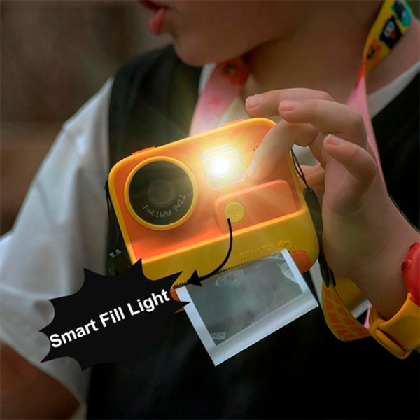 Cameră foto Hoco Children Printing Camera Dual Lens DV200 6+ / Orange Yellow photo 2 Cameră foto Hoco Children Printing Camera Dual Lens DV200 6+ / Orange Yellow photo 2