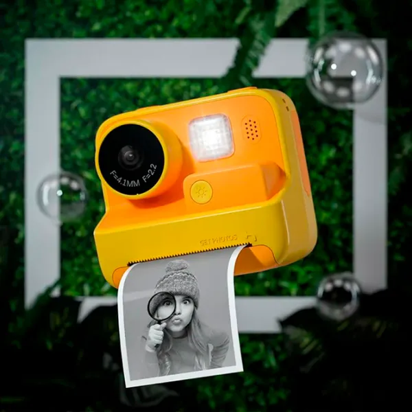 Cameră foto Hoco Children Printing Camera Dual Lens DV200 6+ / Orange Yellow photo 3 Cameră foto Hoco Children Printing Camera Dual Lens DV200 6+ / Orange Yellow photo 3