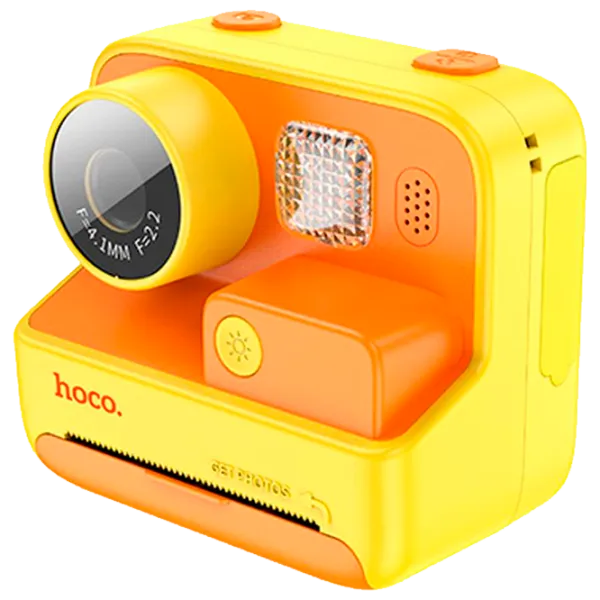 Cameră foto Hoco Children Printing Camera Dual Lens DV200 6+ / Orange Yellow photo 10 Cameră foto Hoco Children Printing Camera Dual Lens DV200 6+ / Orange Yellow photo 10