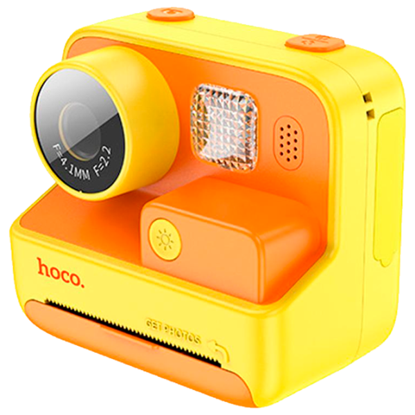 Cameră foto Hoco Children Printing Camera Dual Lens DV200 6+ / Orange Yellow photo 10 Cameră foto Hoco Children Printing Camera Dual Lens DV200 6+ / Orange Yellow photo 10